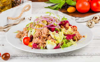 Салат с тунцом диетический рецепт с фото