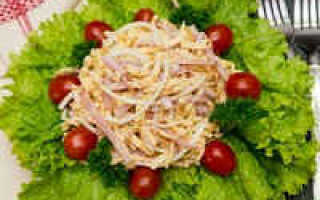 Салат с яичными блинчиками рецепт