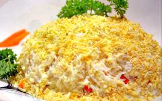 Салат мимоза с сардиной и сыром рецепт