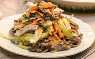 Салат с маринованными грибами рецепт с фото очень вкусный на быструю руку