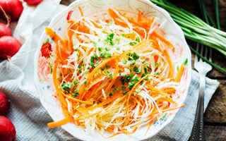 Витаминный салат рецепт капуста морковь