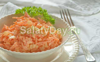 Рецепт морковный салат с сыром и чесноком