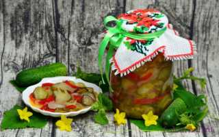 Салат из огурцов и перца болгарского на зиму рецепты