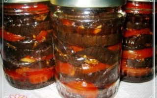 Рецепт салата на зиму с помидорами и баклажанами рецепт