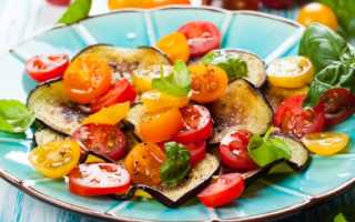 Салат из жареных баклажанов рецепт с фото