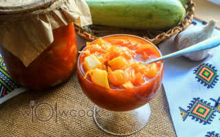 Салат из перца кабачков моркови лука и томатной пасты на зиму рецепт с фото