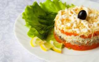 Салат мимоза с кукурузой и рисом рецепт