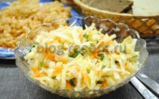 Рецепты салатов из капусты свежей белокочанной капусты