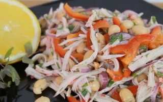 Фасоль и крабовые палочки салат рецепт