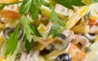Рецепты салатов с огурцом