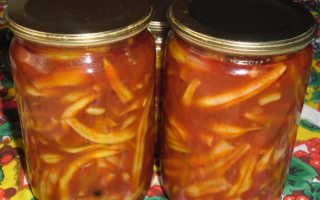 Салат из спаржевой фасоли на зиму рецепты с томатной пастой