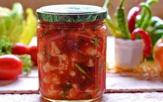 Салат из капусты в томатном соусе на зиму рецепты