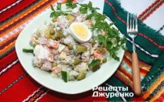 Оливье салат с мясом рецепт классический пошаговый рецепт с фото