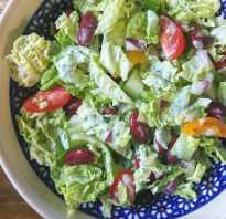 Салат с фасолью красной рецепты