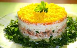 Салат мимоза с сайрой и рисом рецепт с фото