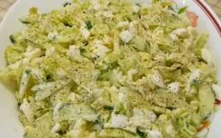 Рецепт салат из капусты с кукурузой и огурцом рецепт