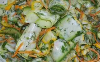 Рецепты салатов из кабачков вкусные и простые