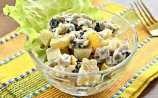 Рецепты салатов с черносливом с фото простые и вкусные