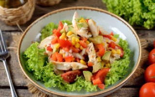 Рецепт салата мексиканский с курицей