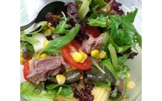 Салат с говядиной отварной рецепт с фото