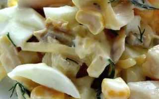 Салат из щупальцев кальмара рецепт