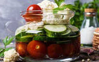 Салат на зиму из цветной капусты рецепты