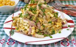 Рецепты салатов с фото простые и вкусные с колбасой