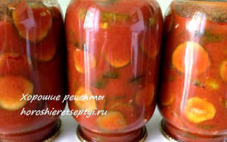 Рецепт салата из огурцов с томатной пастой на зиму