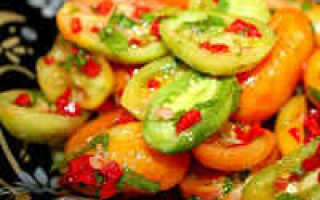 Салат из зеленых помидоров на зиму без уксуса рецепты с фото