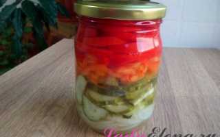 Рецепт салат из огурцов и помидор на зиму