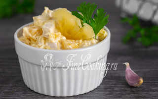 Салат с курицей и ананасами и сыром рецепт с фото пошаговый