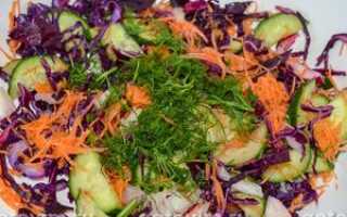 Краснокочанная капуста рецепт салат