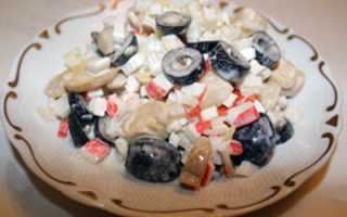 Салат с крабовыми палочками нежный рецепт с фото