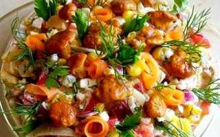 Салат рыжик с грибами рецепт с фото