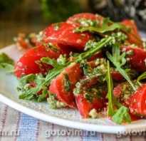 Салат из помидоров рецепт с фото