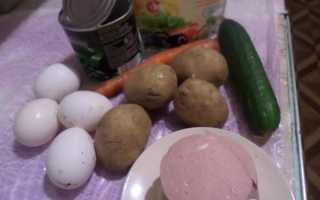 Салат зимний рецепт со свежим огурцом с фото
