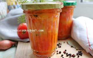Рецепт салата на зиму из перца помидор и моркови и лука