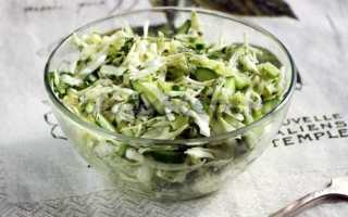 Салат из свежей капусты рецепт с уксусом и огурцом