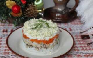 Салат мимоза рецепт с консервой с рисом